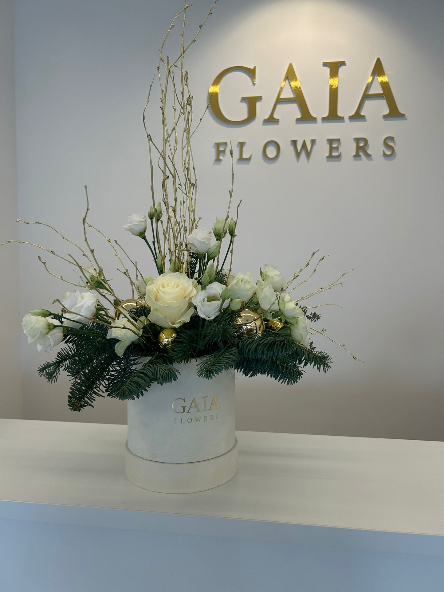 Flower Box Cilindro "Medium" – Composizione di Fiori Misti Premium