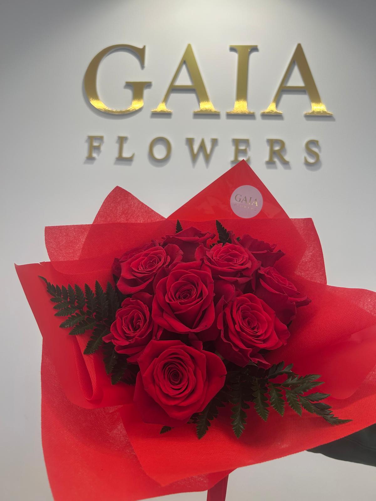 Bouquet Red Passion - Rose Rosse con Incarto Sartoriale