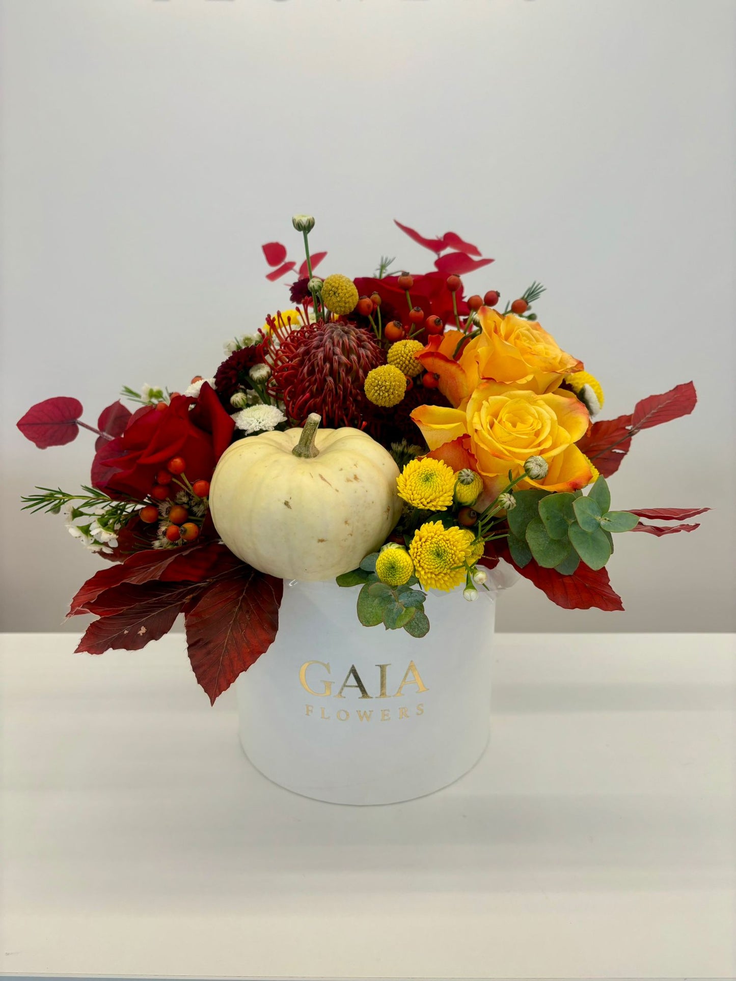 Flower Box Cilindro "Medium" – Composizione di Fiori Misti Premium